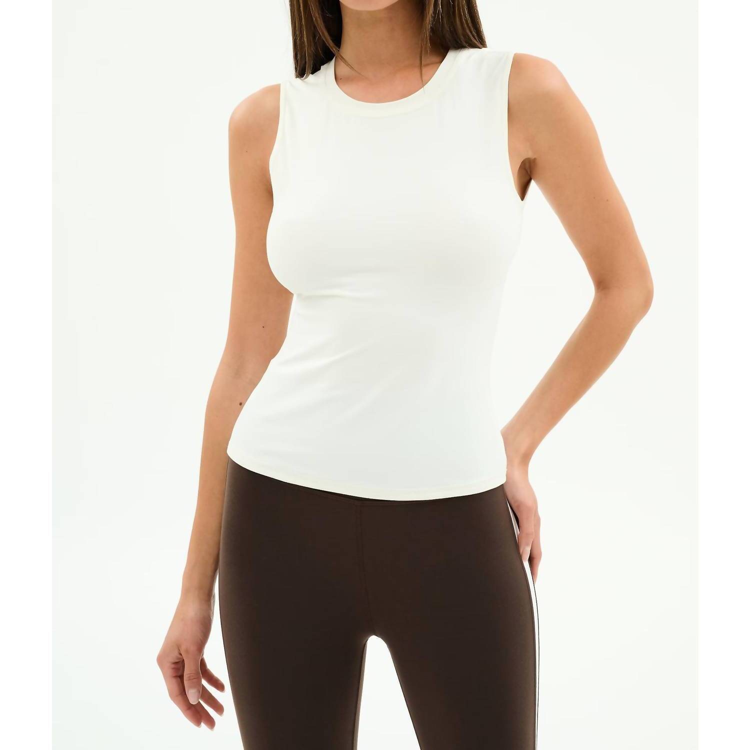 New Splits59 Carter Airweight Lite Tank Top In White